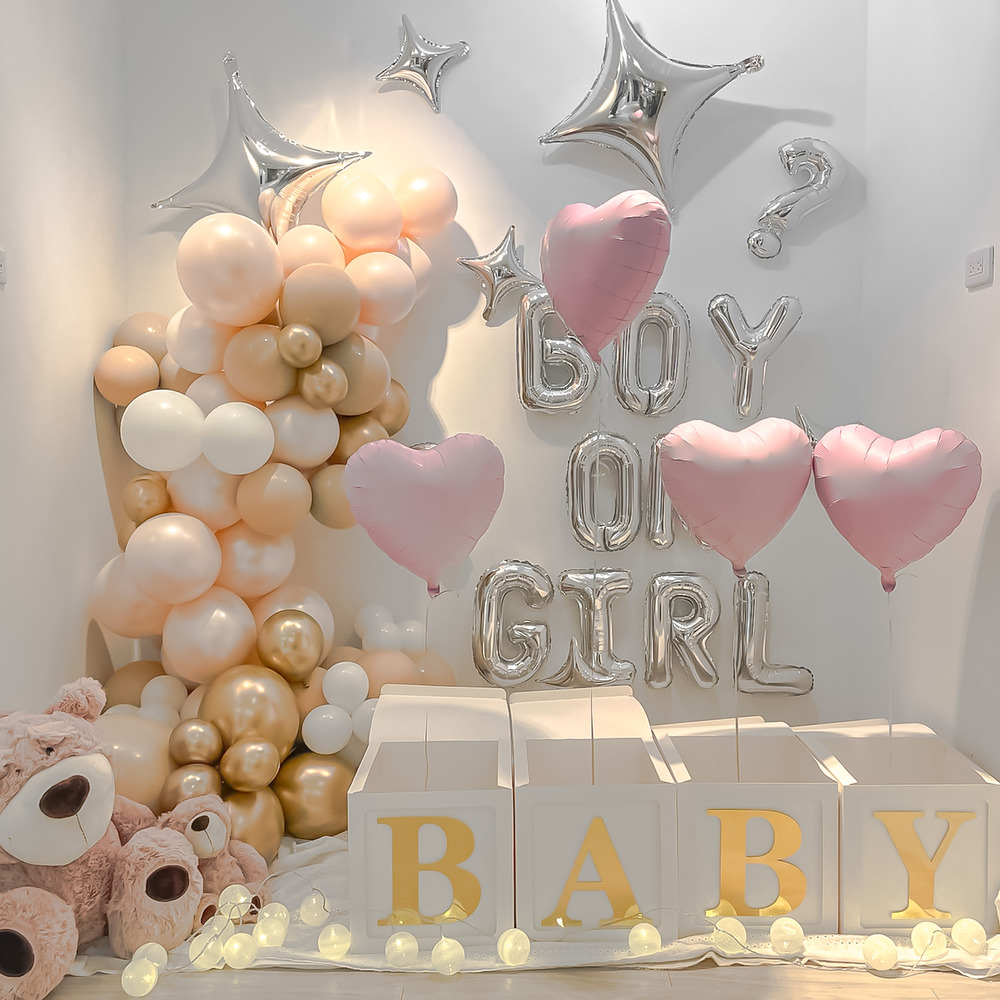 14吋粉色耐久愛心氣球（4顆）