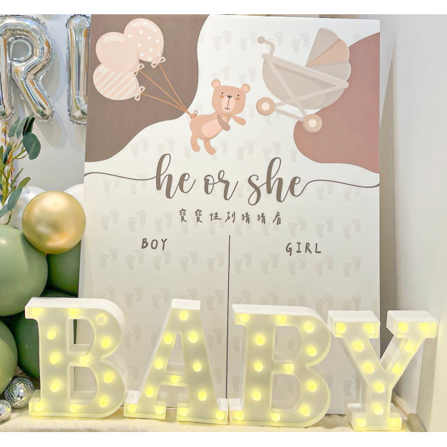 BABY北歐燈飾(每字母需2顆3號電池，需自備）