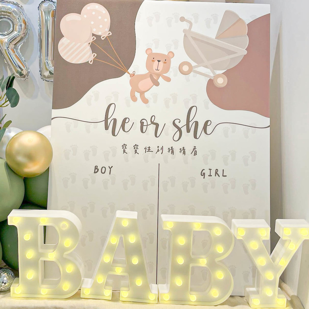 BABY北歐燈飾(每字母需2顆3號電池，需自備）