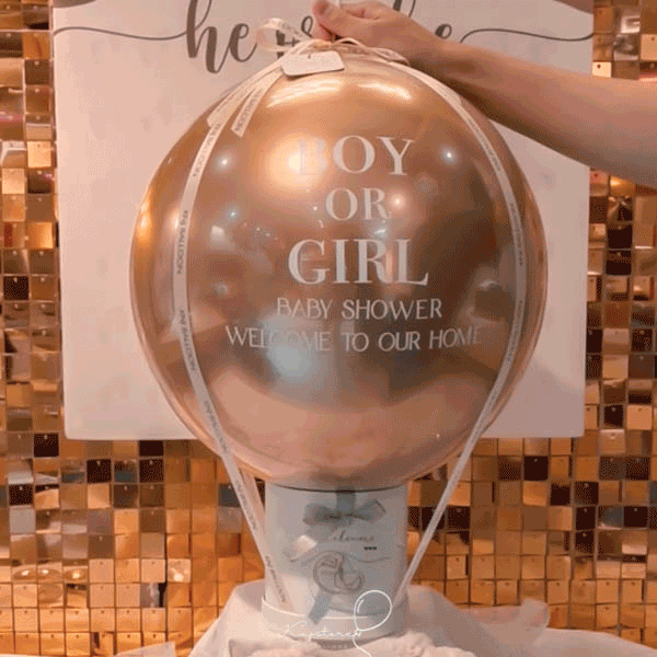 【爆破系列】性別派對爆破波波球-黑金色系