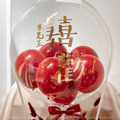 [新婚/祝賀] 溫暖深紅熱氣球永生花禮/S號_2