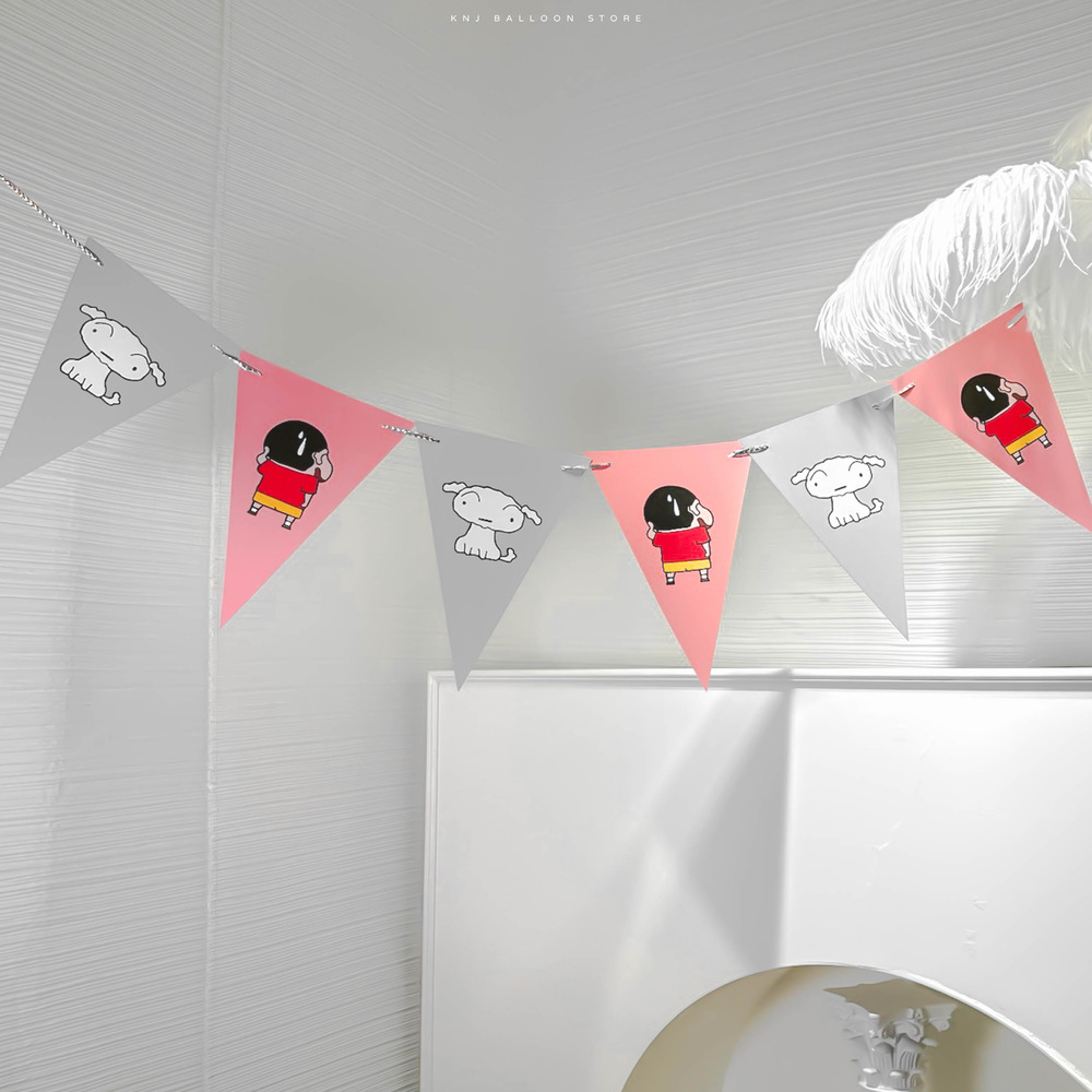 蠟筆小新三角掛旗