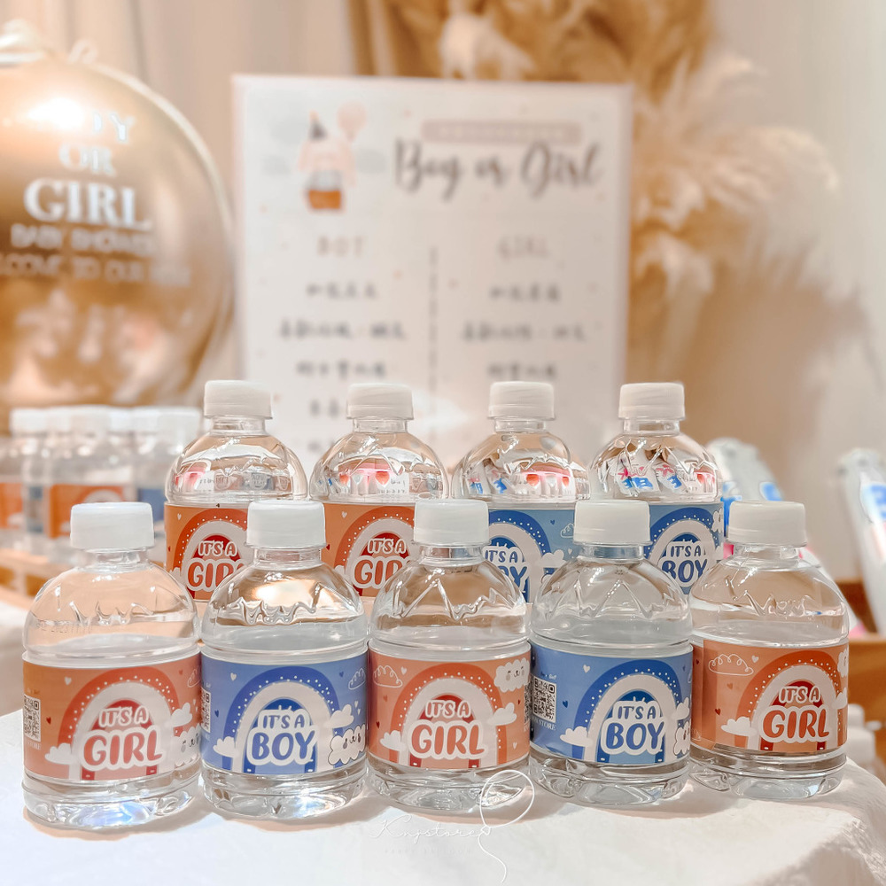 性別派對猜猜看瓶裝水(6瓶)