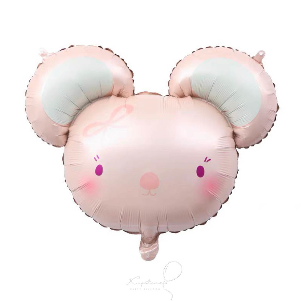 超可愛粉色小老鼠氣球