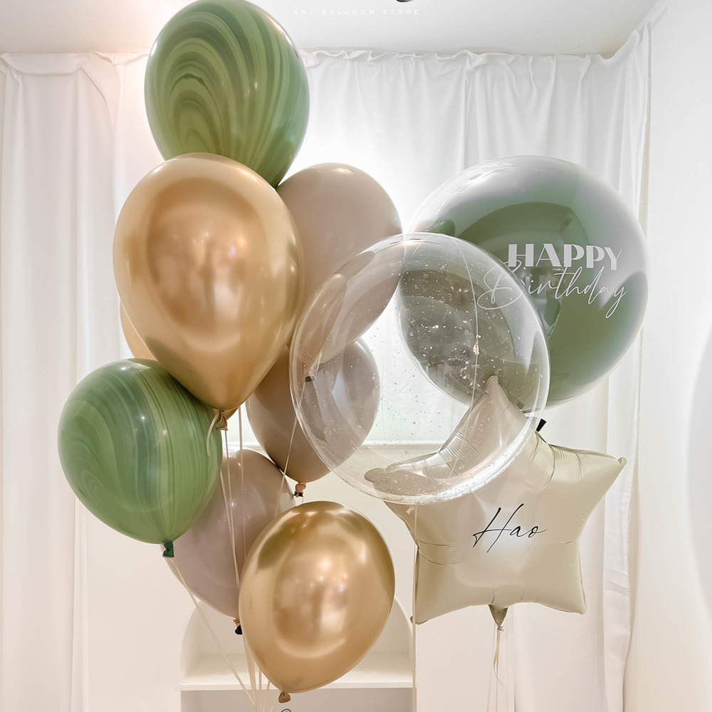 【門市自取限定】墨綠奶茶金空飄套組