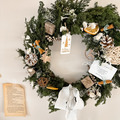 巨美不凋花聖誕花圈・附禮盒_1