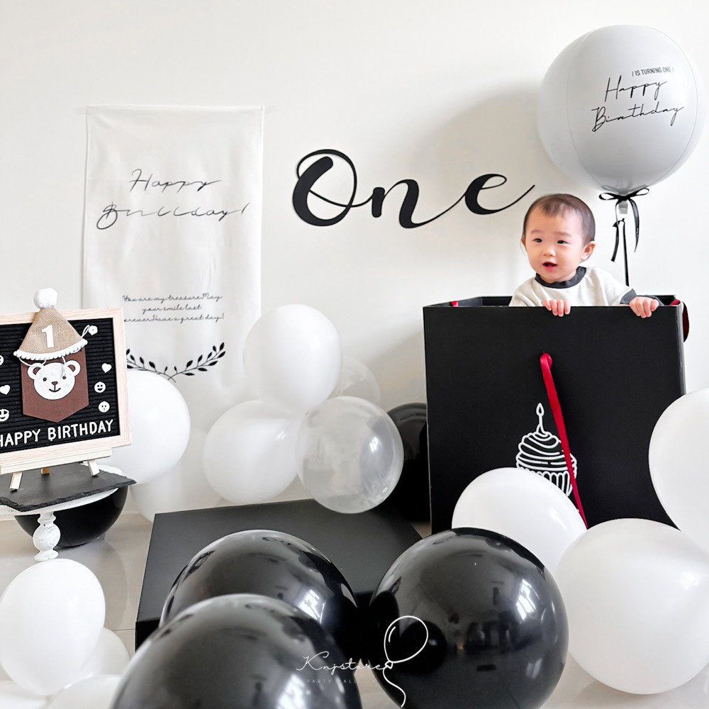 【全新商品】高級黑白週歲套餐