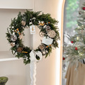 巨美不凋花聖誕花圈・附禮盒