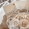 珍珠系列．米白色永生玫瑰花束_1