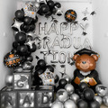【畢業限定】黑銀畢業熊派對氣球套餐_4