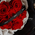 高級紅鑽永生玫瑰花束_1