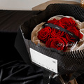 高級紅鑽永生玫瑰花束_3