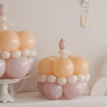 粉膚韓式氣球花組合（氣球蛋糕帽）_4