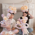 粉膚韓式氣球花組合（氣球蛋糕帽）_5