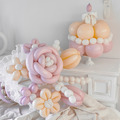 柔杏香粉膚韓式-七朵氣球花束款_7