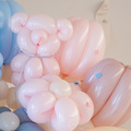 【性別氣球花】 粉藍小熊糖果氣球花_3