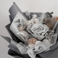 紳士灰．單朵永生玫瑰花束 _1