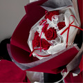 紅絲絨．九朵永生玫瑰花束 _2