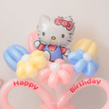 【氣球花限定】走路KITTY氣球花束_1