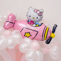 【氣球花限定】飛機KITTY氣球花束_1