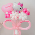 【氣球花限定】坐著KITTY氣球花束_6