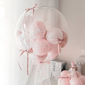山櫻色．芭蕾緞帶氣球花組合（波波球）_3