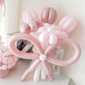 山櫻色．芭蕾緞帶氣球花組合_3
