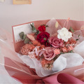 莓果花園・三朵永生玫瑰花束_1