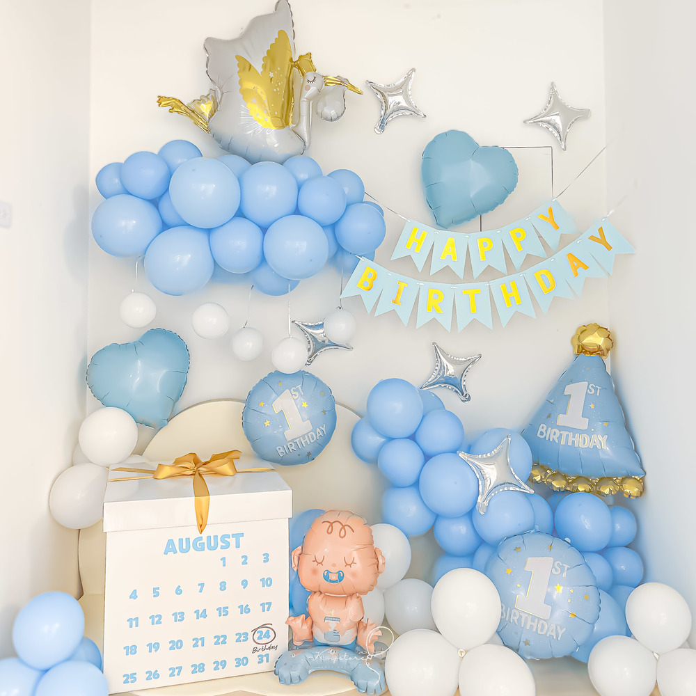 【原創新品】週歲BOY生日氣球套餐