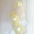 【花園系列】淡雅黃空飄波波球_5