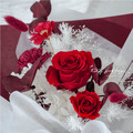 炙熱之心．單朵永生玫瑰花束 _2