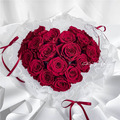 【門市自取限定】20朵愛心永生玫瑰花束_2