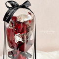 永生玫瑰花束玻璃燈盅_2