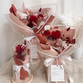 MOTHER'S DAY 緋紅時光康乃馨永生玻璃花盅_5
