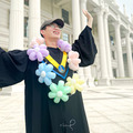 【畢業季限定】畢業氣球花圈．糖霜馬卡龍款