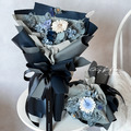 墨藍旅程畢業永生花束_3