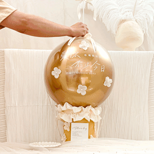 母親節鈔票爆破波波球-質感金色