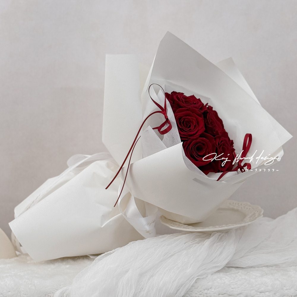 	頂級厄瓜多永生玫瑰花束．摯愛紅