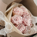 頂級厄瓜多永生玫瑰花束．珠光粉_4