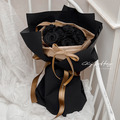 頂級厄瓜多永生玫瑰花束．黑金色_1