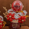 【開幕/祝賀】招財喵滿滿氣球花禮_1