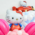 【氣球花限定】紅色飛機kitty氣球花束_2