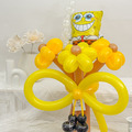 【氣球花限定】海綿寶寶氣球花束_2
