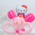 【氣球花限定】紅色站立kitty氣球花束_1