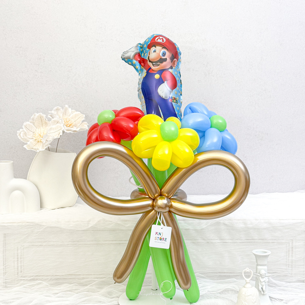 【氣球花限定】瑪莉歐氣球花束