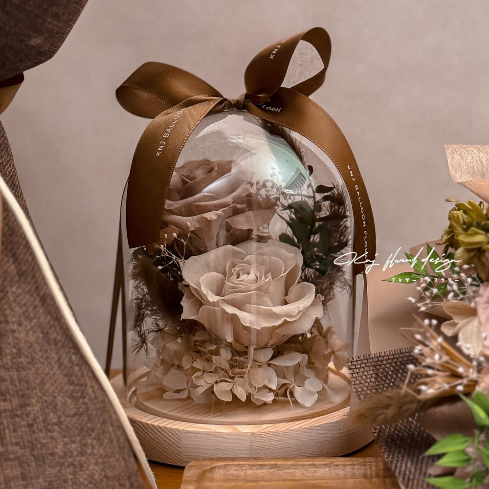 慕斯摩卡・永生玻璃花盅