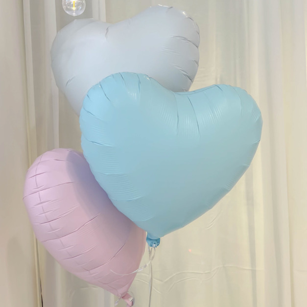 14吋耐久空飄愛心 3 顆(粉＋藍＋白)