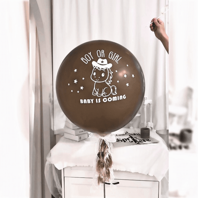 【門市自取限定】馬寶性別揭曉立柱爆破球