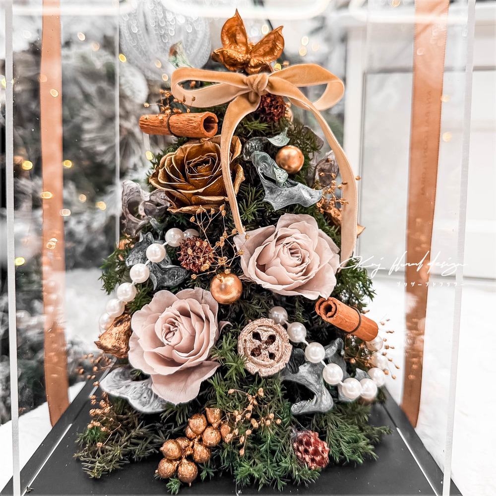 永生聖誕樹燈盒．聖誕綠