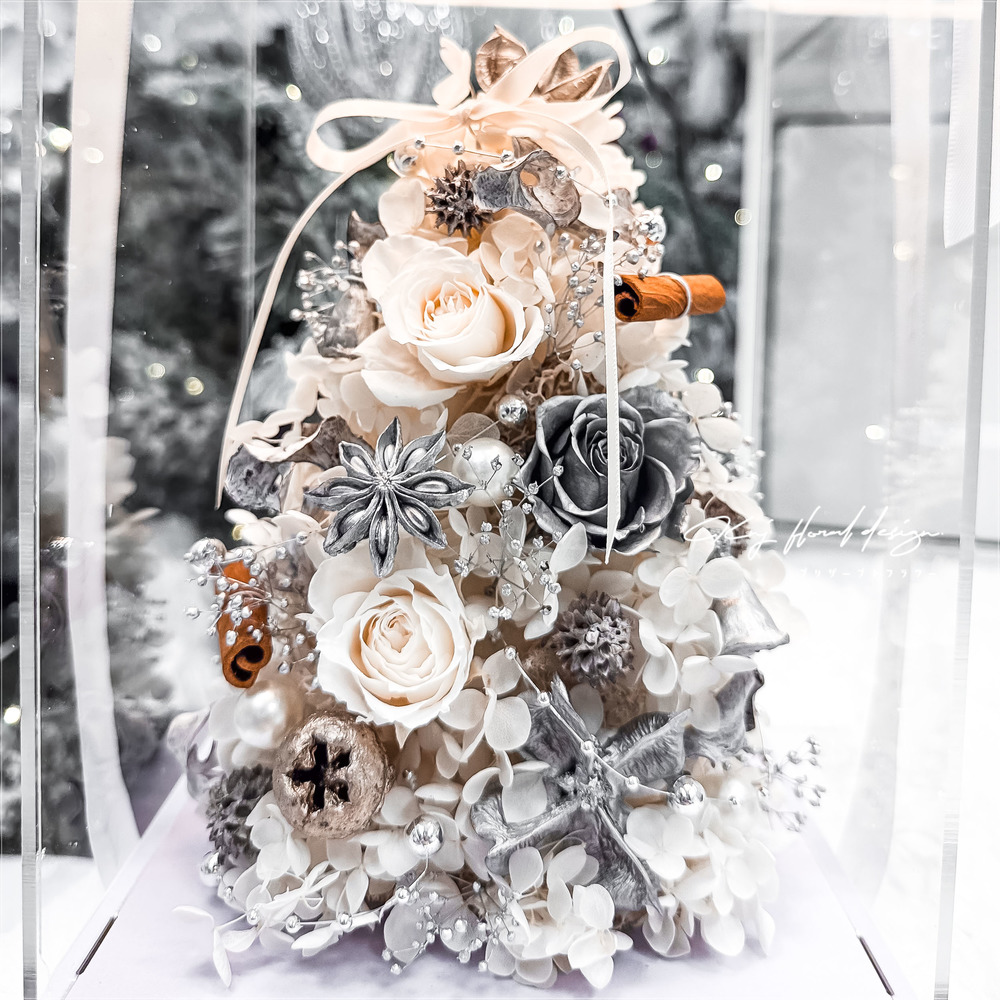 永生聖誕樹燈盒．仙女白